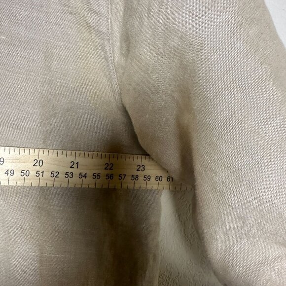 Syllables Hawaiian Linen Blend Casual Button Shirt Men XL Button Up Vacation - Picture 4 of 12